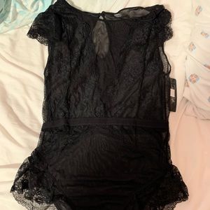 Black teddy lingerie